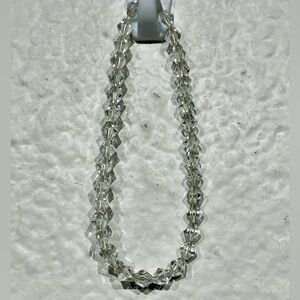 Clear Beaded Stretch Bracelet